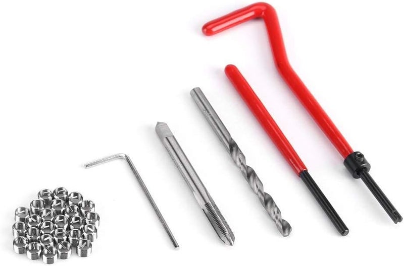 XTAUTO XT AUTO 30pcs Stainless Steel M6 x 1mm Thread Repair Insert Kit Compatible Hand Tool Set for Auto Repairing - Image 2